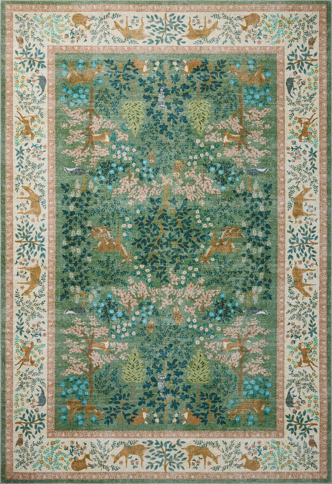 Rifle Paper Co. x Loloi Canopy Sage / Blush Rugs