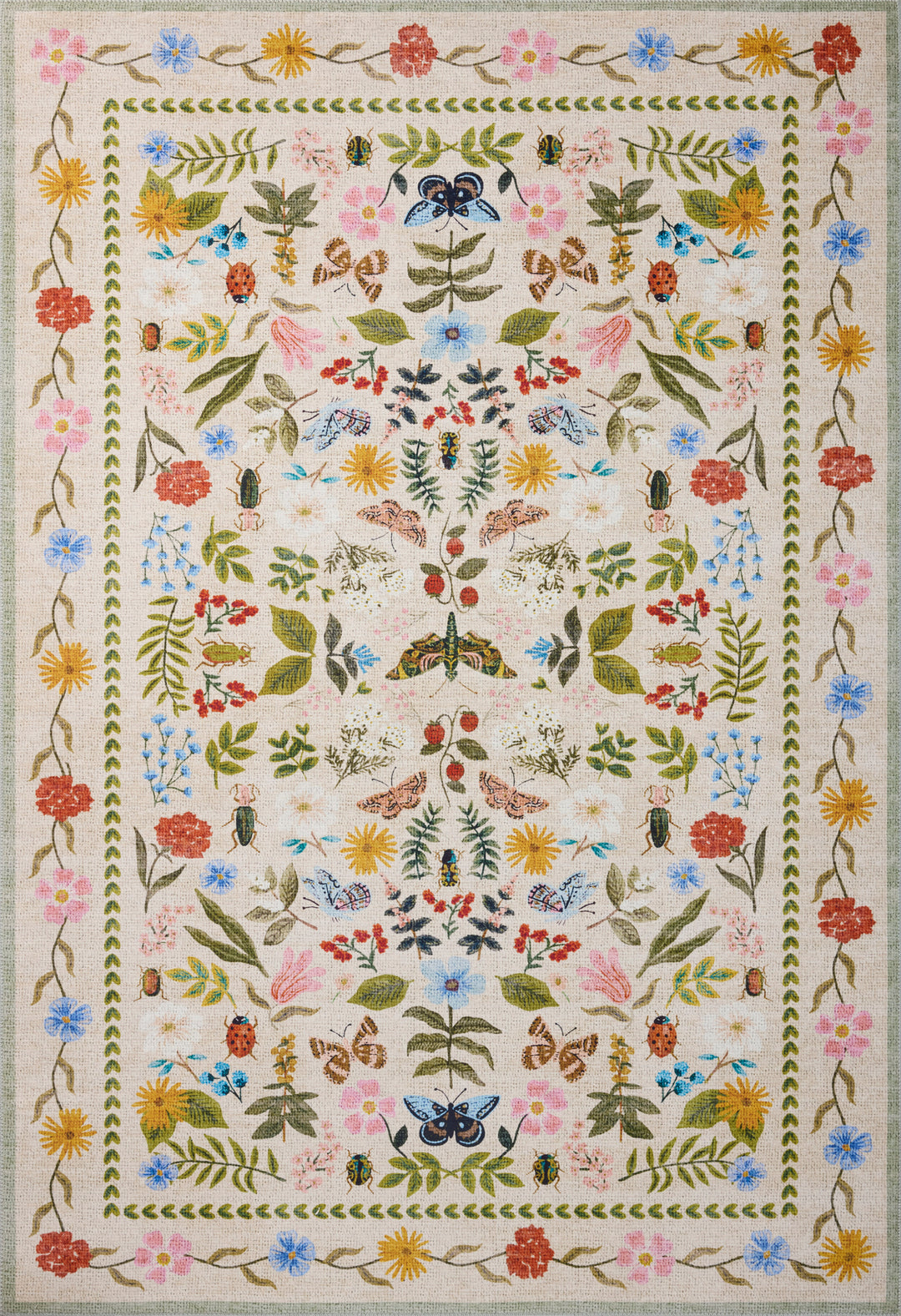 Rifle Paper Co. x Loloi Canopy Cream Rugs