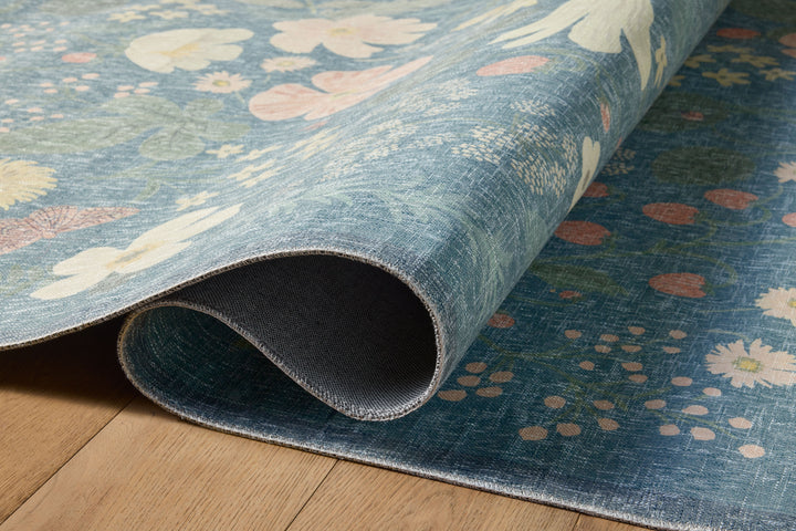 Rifle Paper Co. x Loloi Cotswolds Teal Rugs