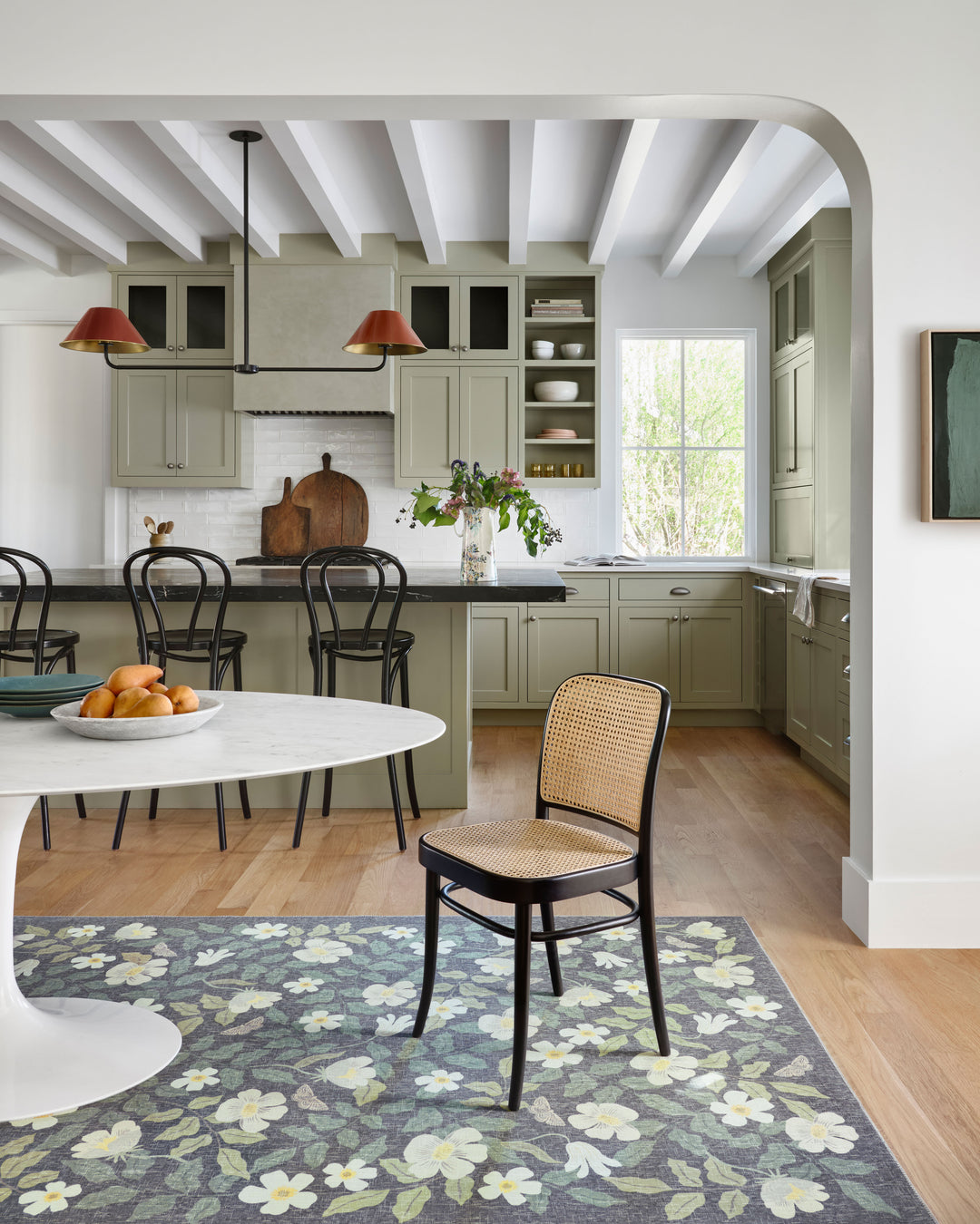 Rifle Paper Co. x Loloi Cotswolds Charcoal Rugs