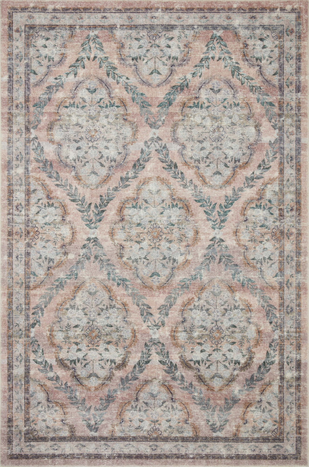 Rifle Paper Co. x Loloi Courtyard Blush Rugs