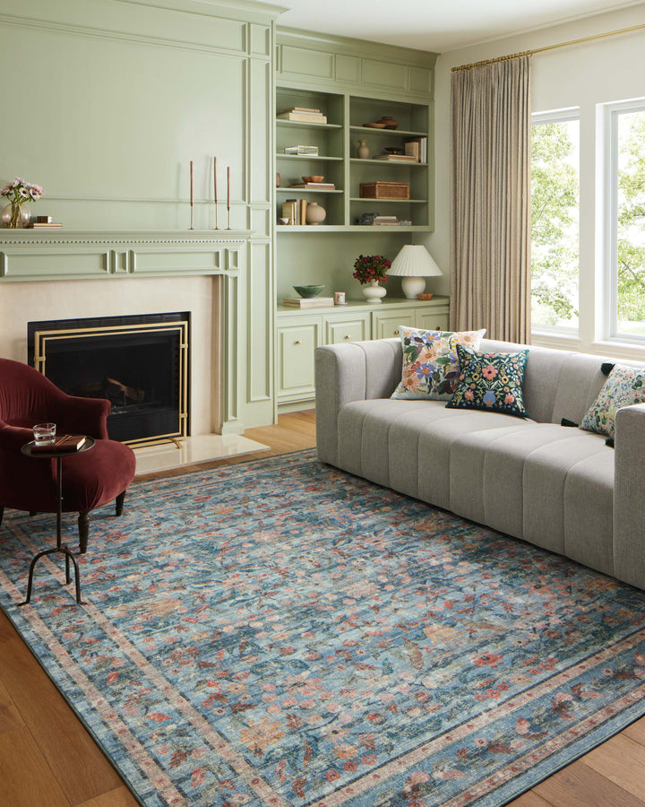 Rifle Paper Co. x Loloi Courtyard Blue Rugs