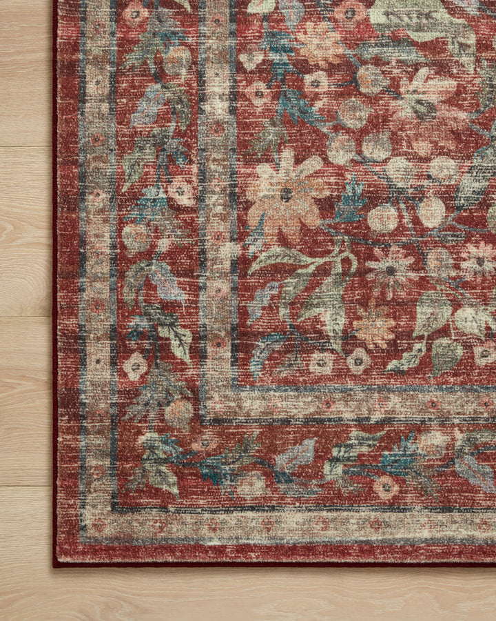 Rifle Paper Co. x Loloi Courtyard Crimson Rugs