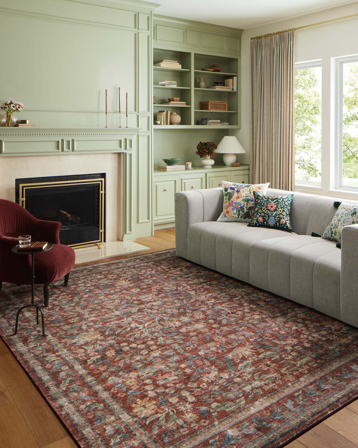 Rifle Paper Co. x Loloi Courtyard Crimson Rugs