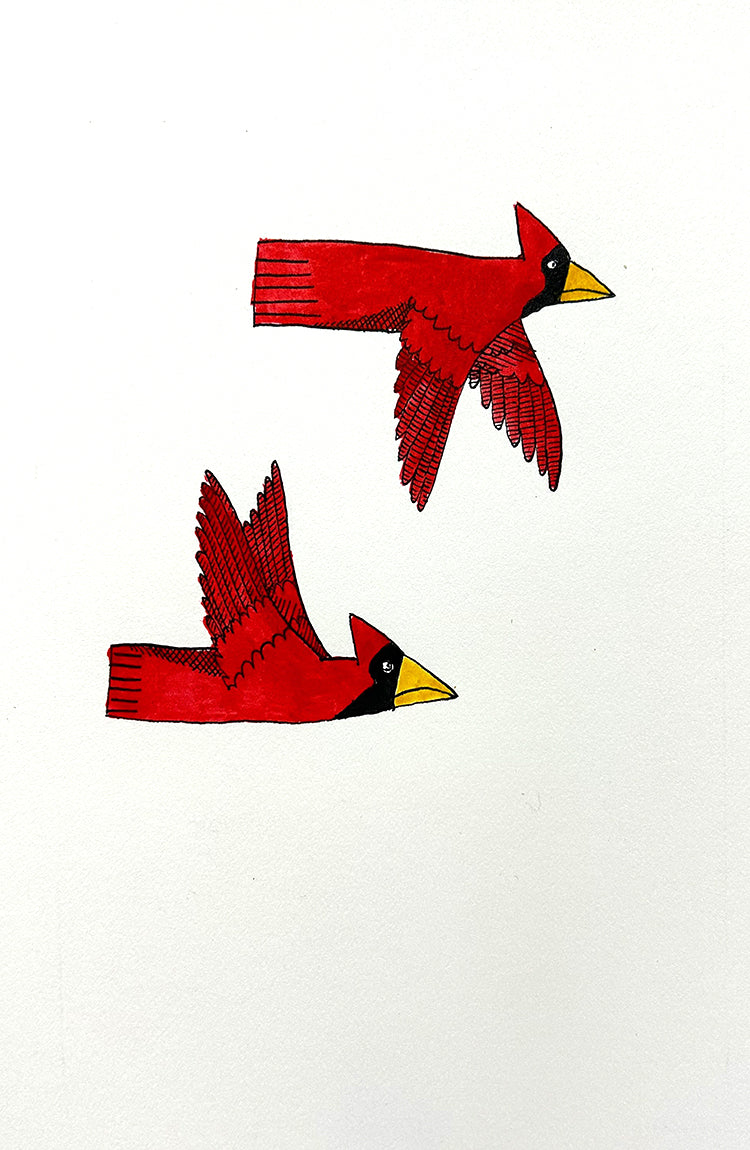 Cardinal 7 | Inks on Paper by Colin Smith