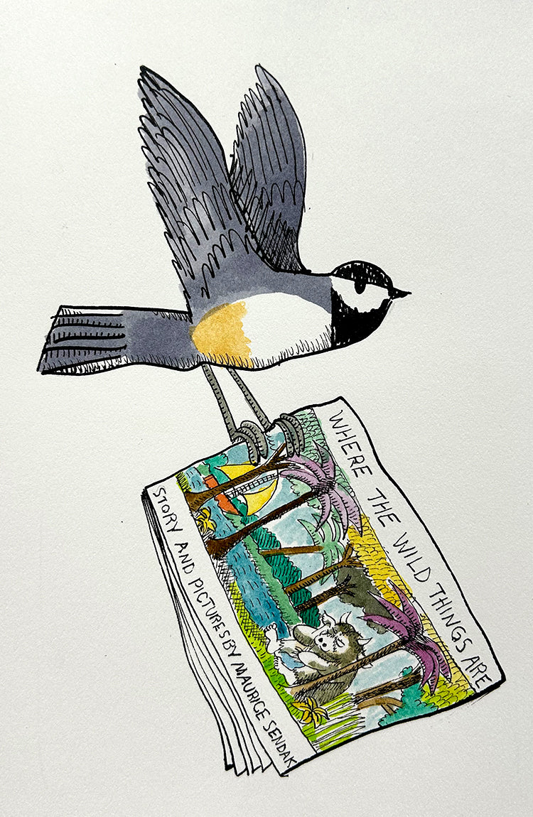 Chickadee 9 | Inks on Paper by Colin Smith