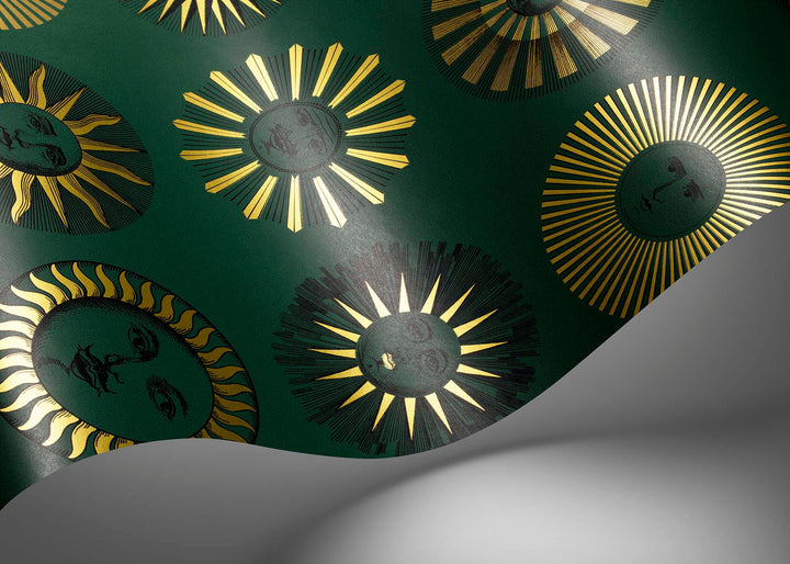 Soli Wallpaper green details