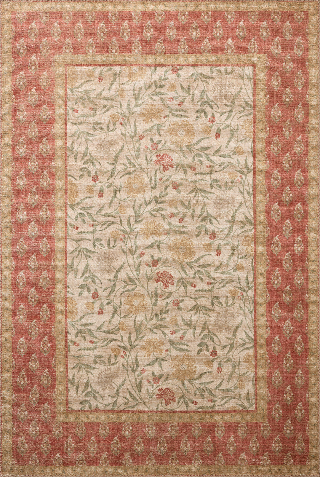 Rifle Paper Co. x Loloi Edinburgh Ivory / Spice 10'-0" x 14'-0"