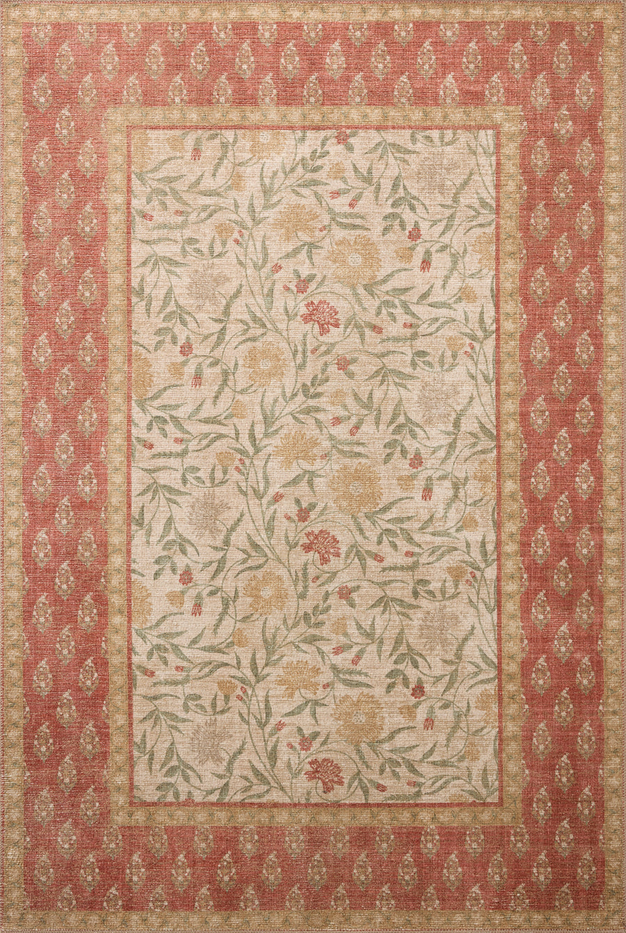Rifle Paper Co. x Loloi Edinburgh Ivory / Spice 10'-0" x 14'-0"