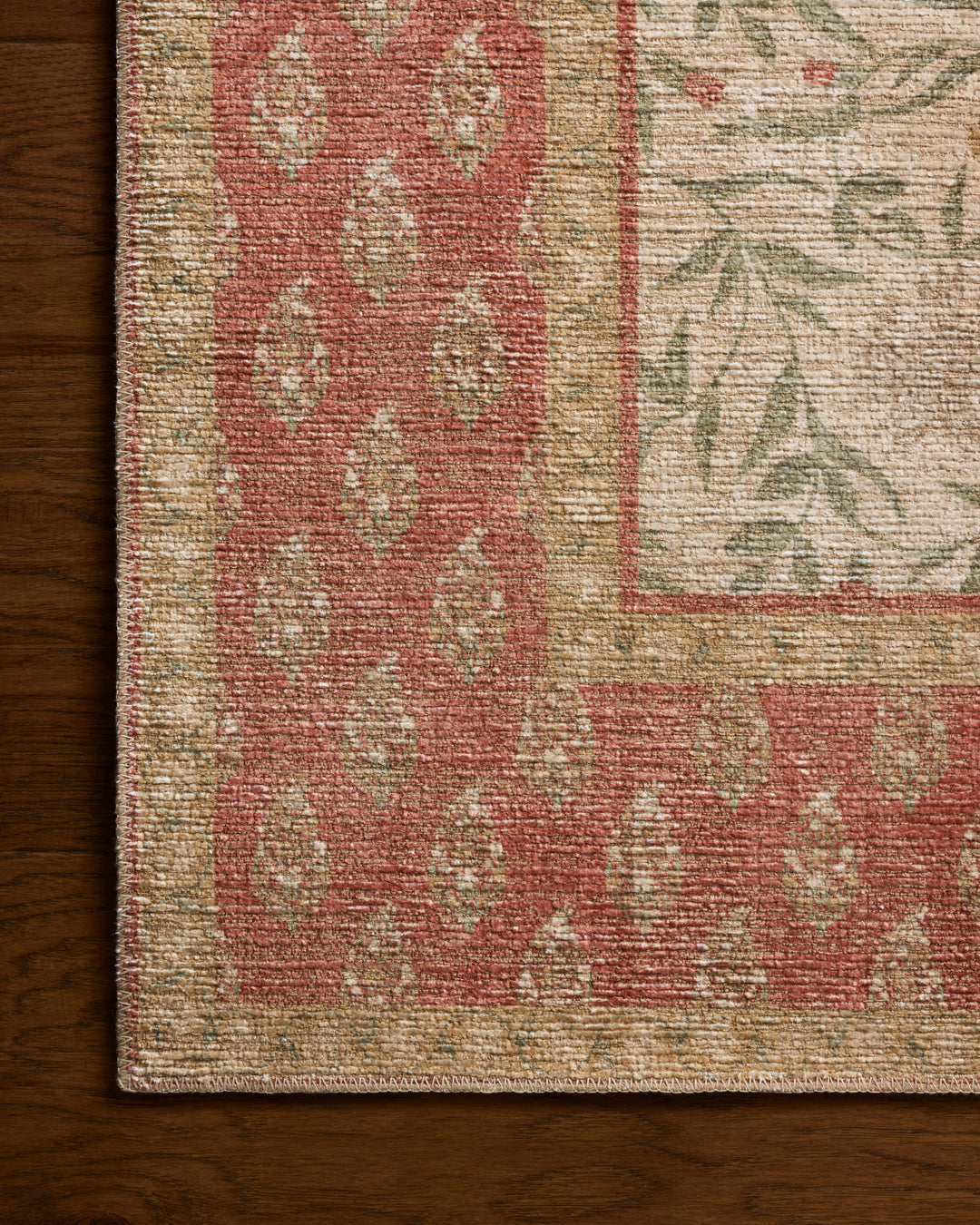 Rifle Paper Co. x Loloi Edinburgh Ivory / Spice detail image