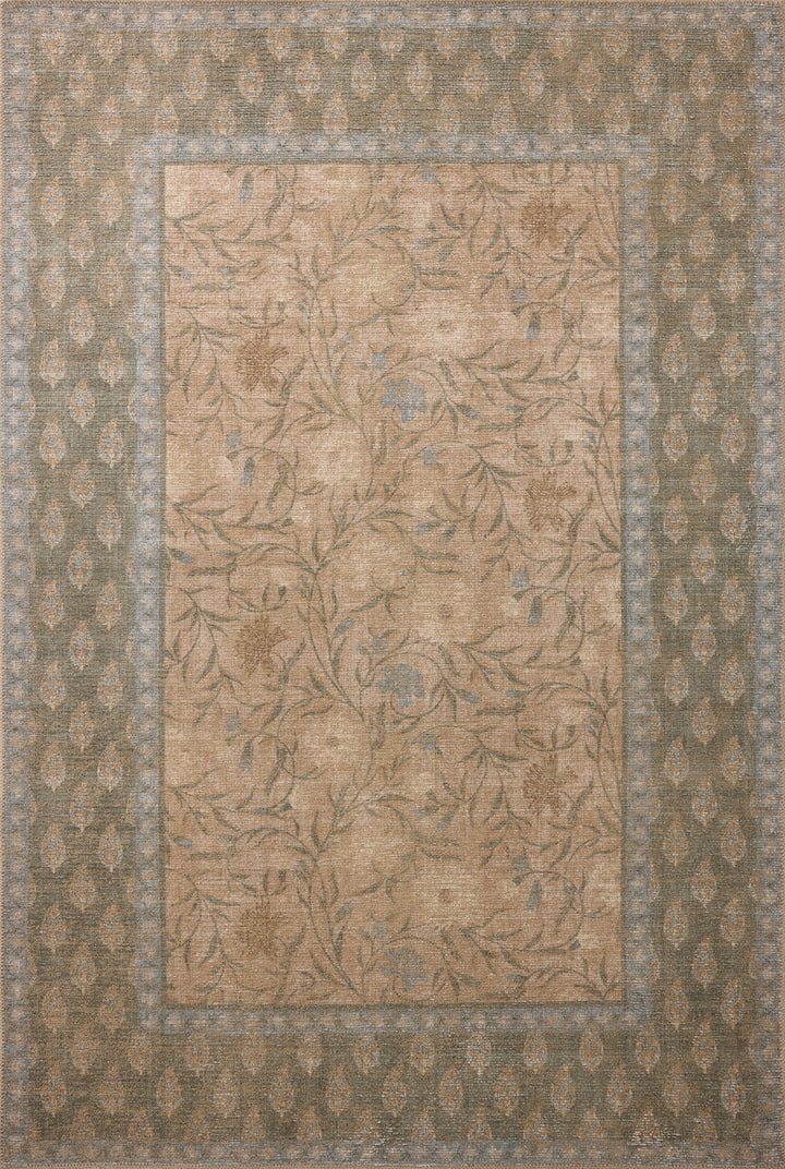 Rifle Paper Co. x Loloi Edinburgh Sand / Green 10'-0" x 14'-0"