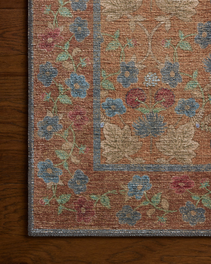 Rifle Paper Co. x Loloi Edinburgh Cinnamon / Multi detail image