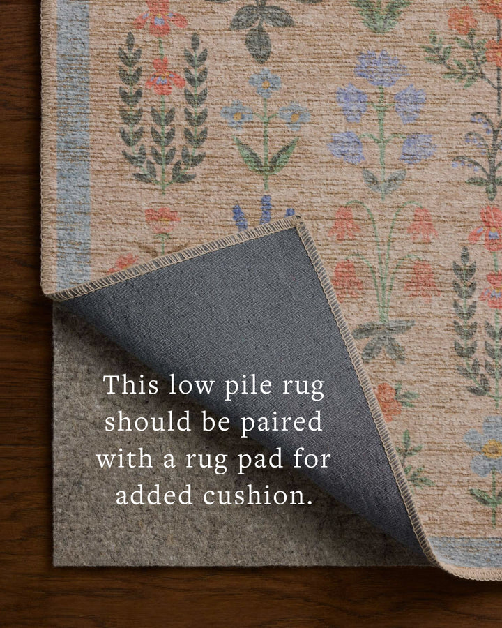 Rifle Paper Co. x Loloi Edinburgh Cream / Multi detail image