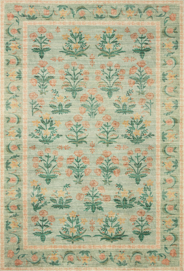 Rifle Paper Co. x Loloi Eden Mughal Rose Moss Rugs