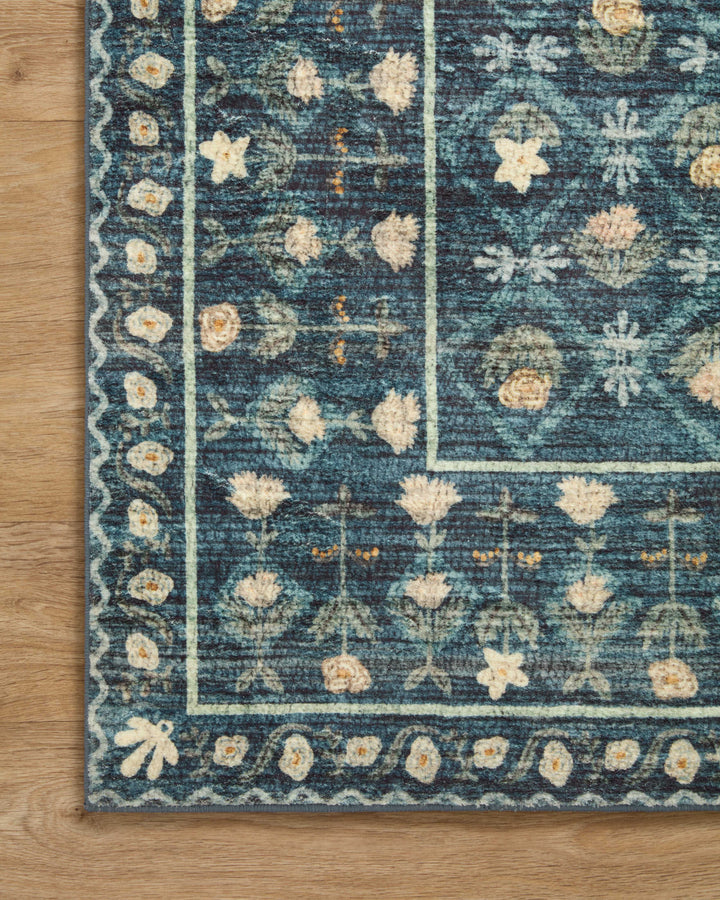 Rifle Paper Co. x Loloi Eden Lattice Indigo Rugs