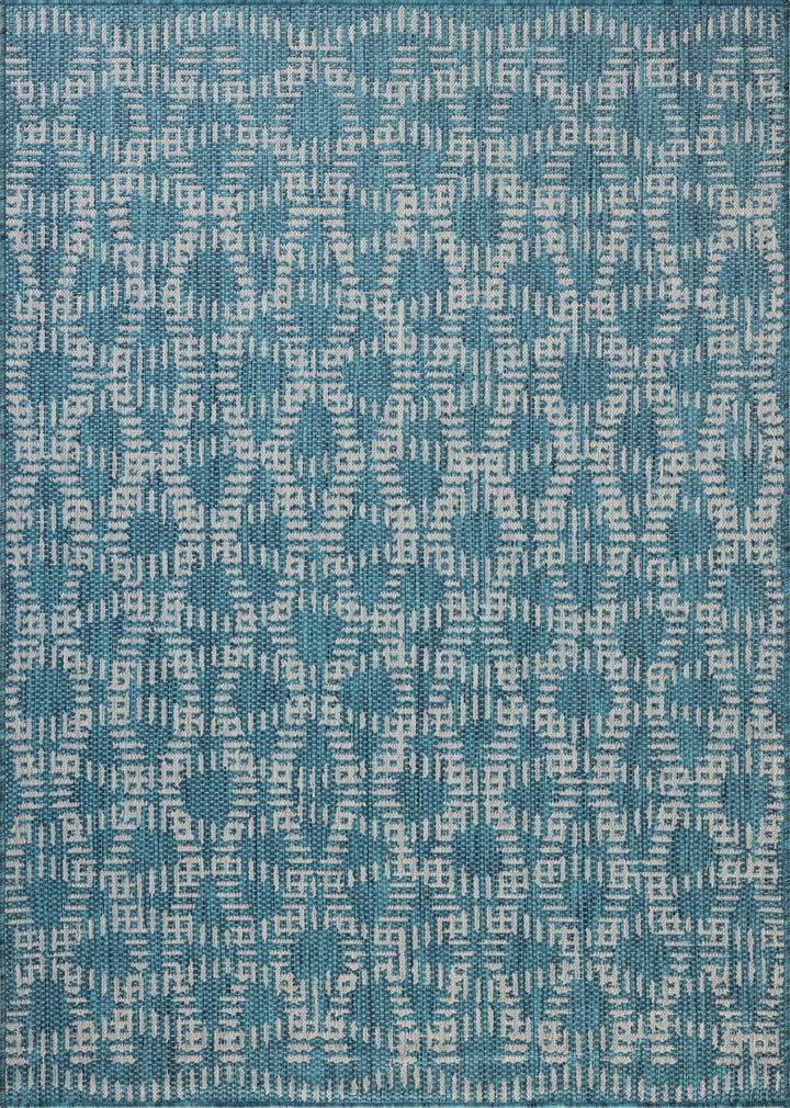 Loloi II Easton Fog / Teal Rugs