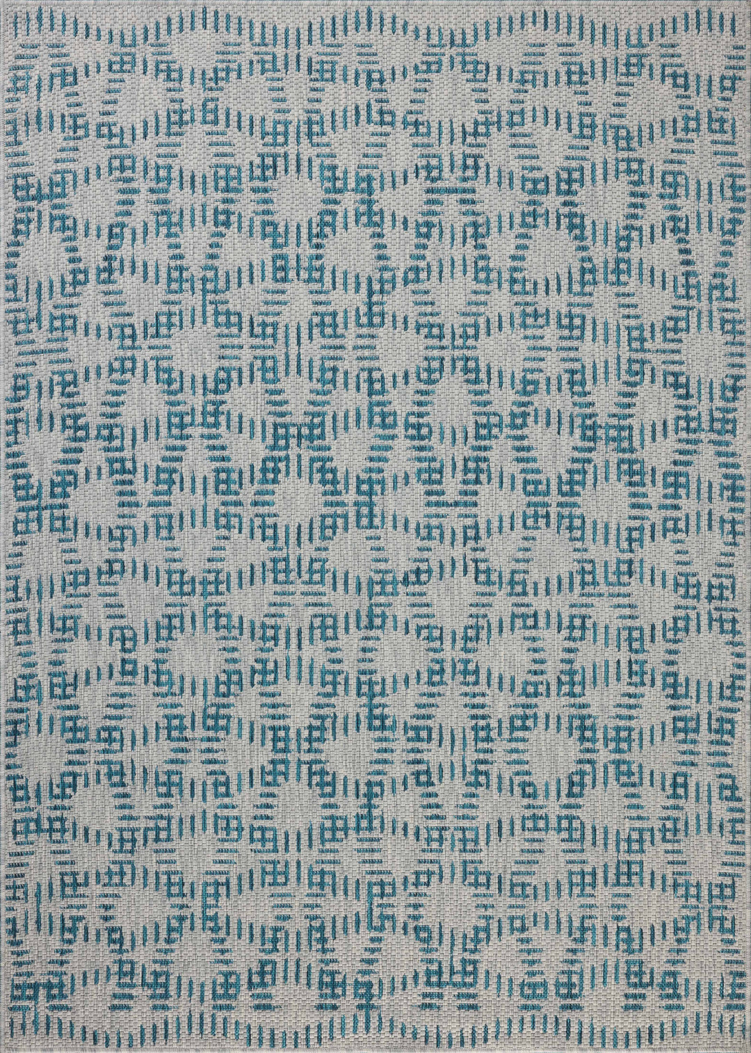 Loloi II Easton Fog / Teal Rugs