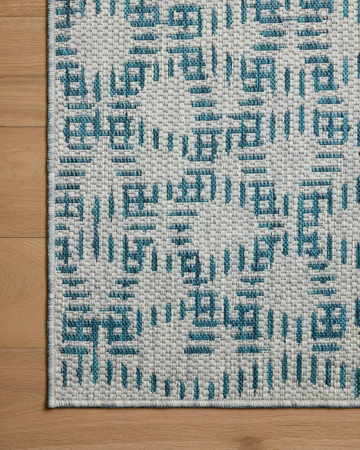 Loloi II Easton Fog / Teal Rugs