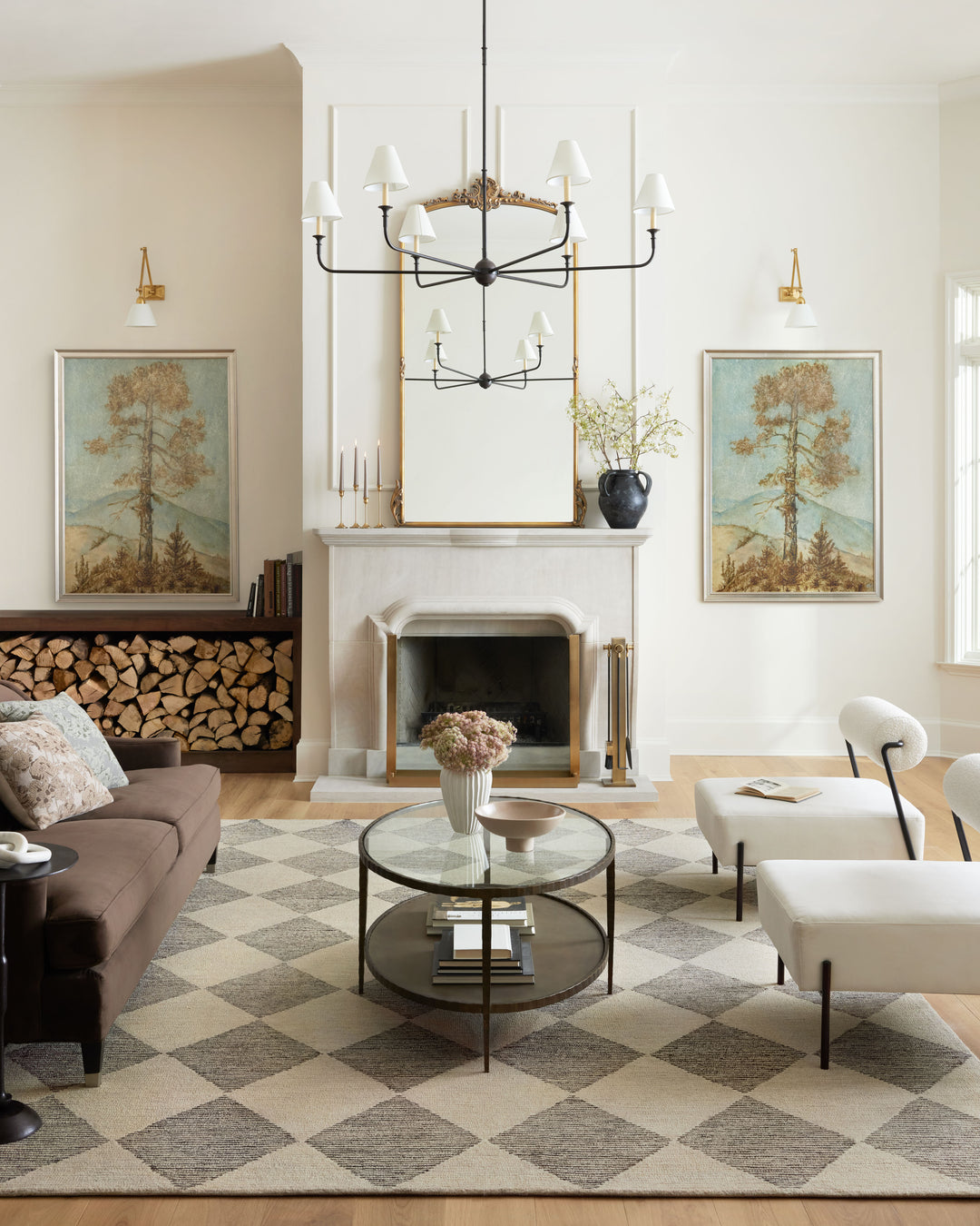 Chris Loves Julia x LoloiFrancis Beige / Charcoal Rugs