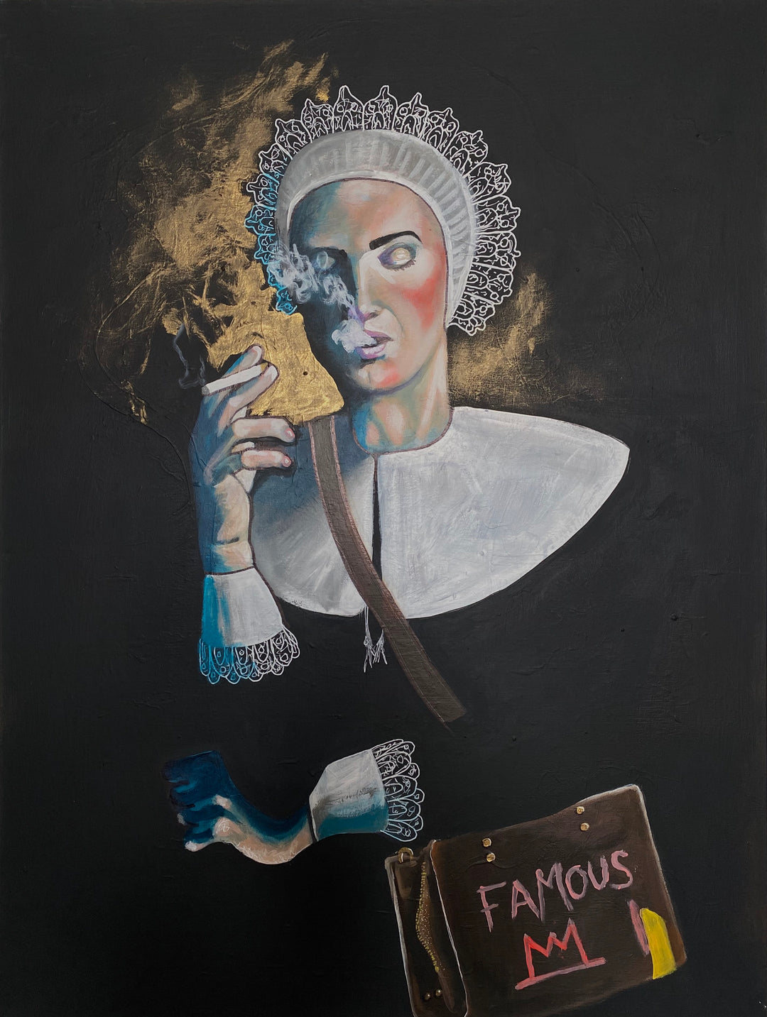 Famous | Mixed Media on Canvas by Robert Moore