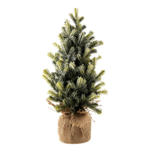 Faux Frosted Pine Tabletop Tree L