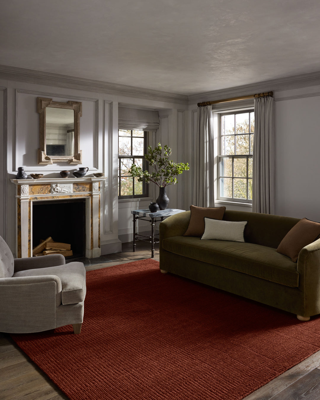 Jeremiah Brent x Loloi Greenwich Merlot Rugs