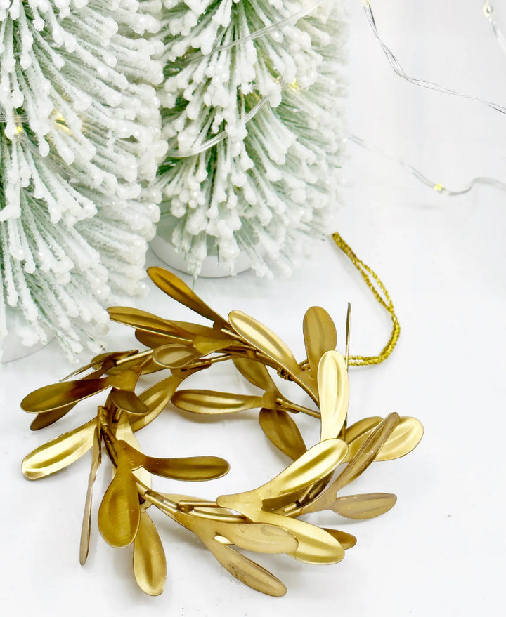 Gilded Wreath Ornament