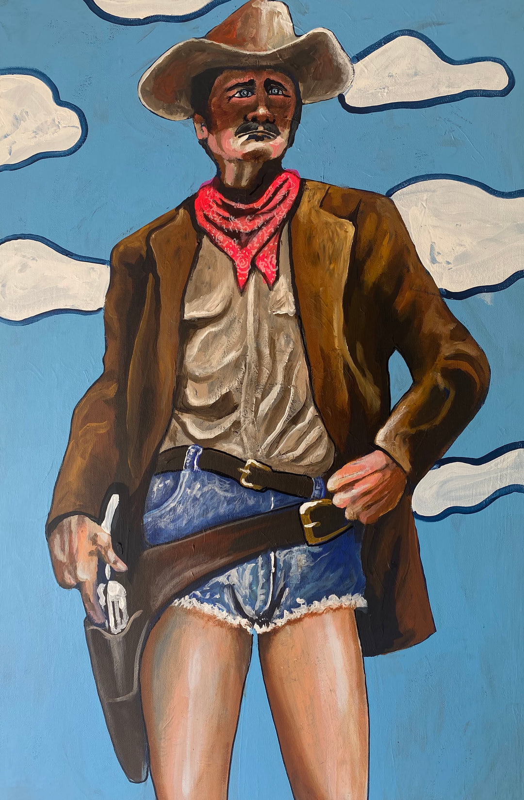 Go Ahead, Make My Day | Acrylic Painting on Canvas by Robert Moore