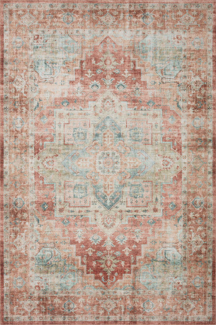 Loloi II Heidi Terracotta / Aqua Rugs