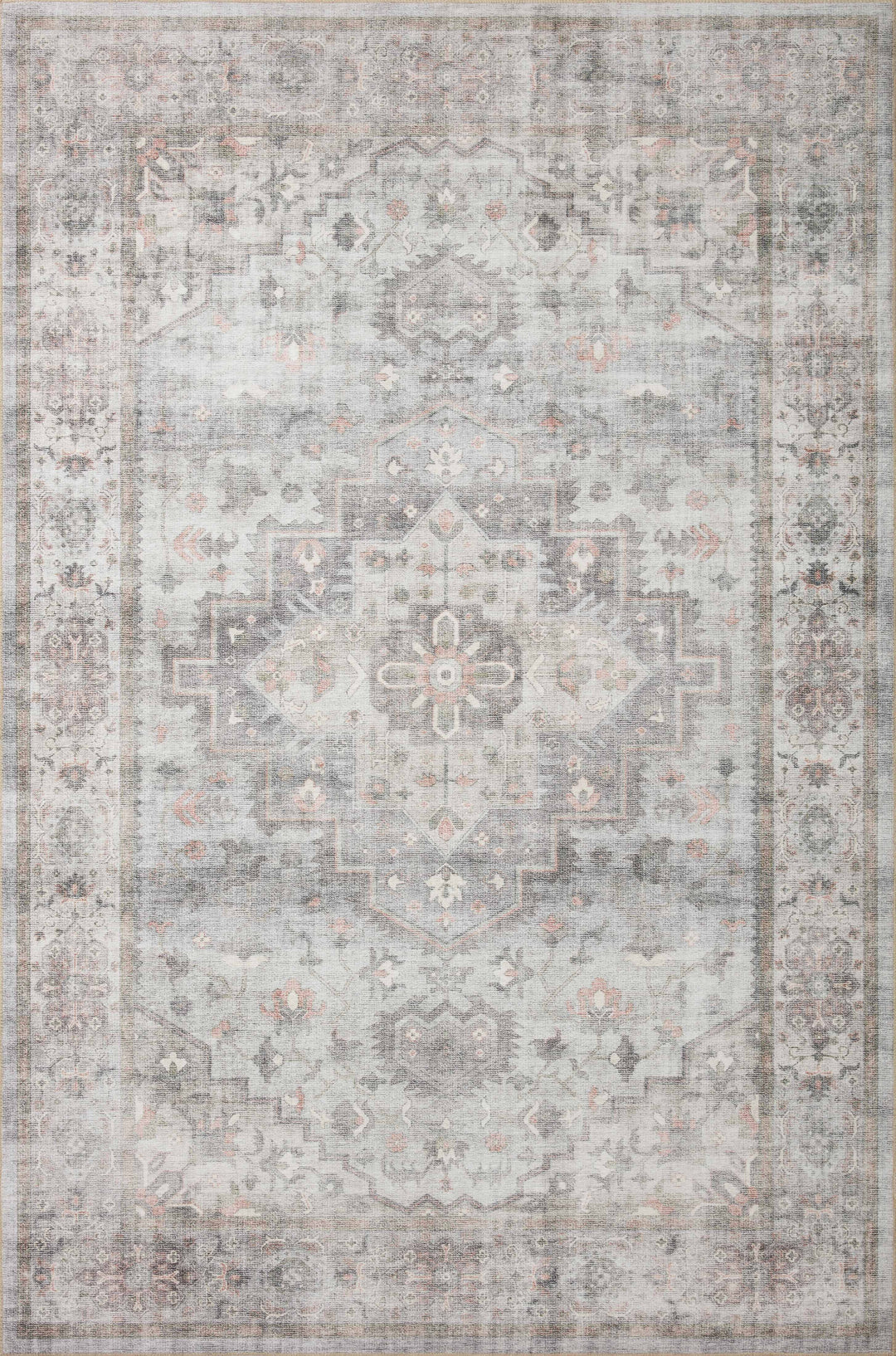Loloi II Heidi Dove / Blush Rugs