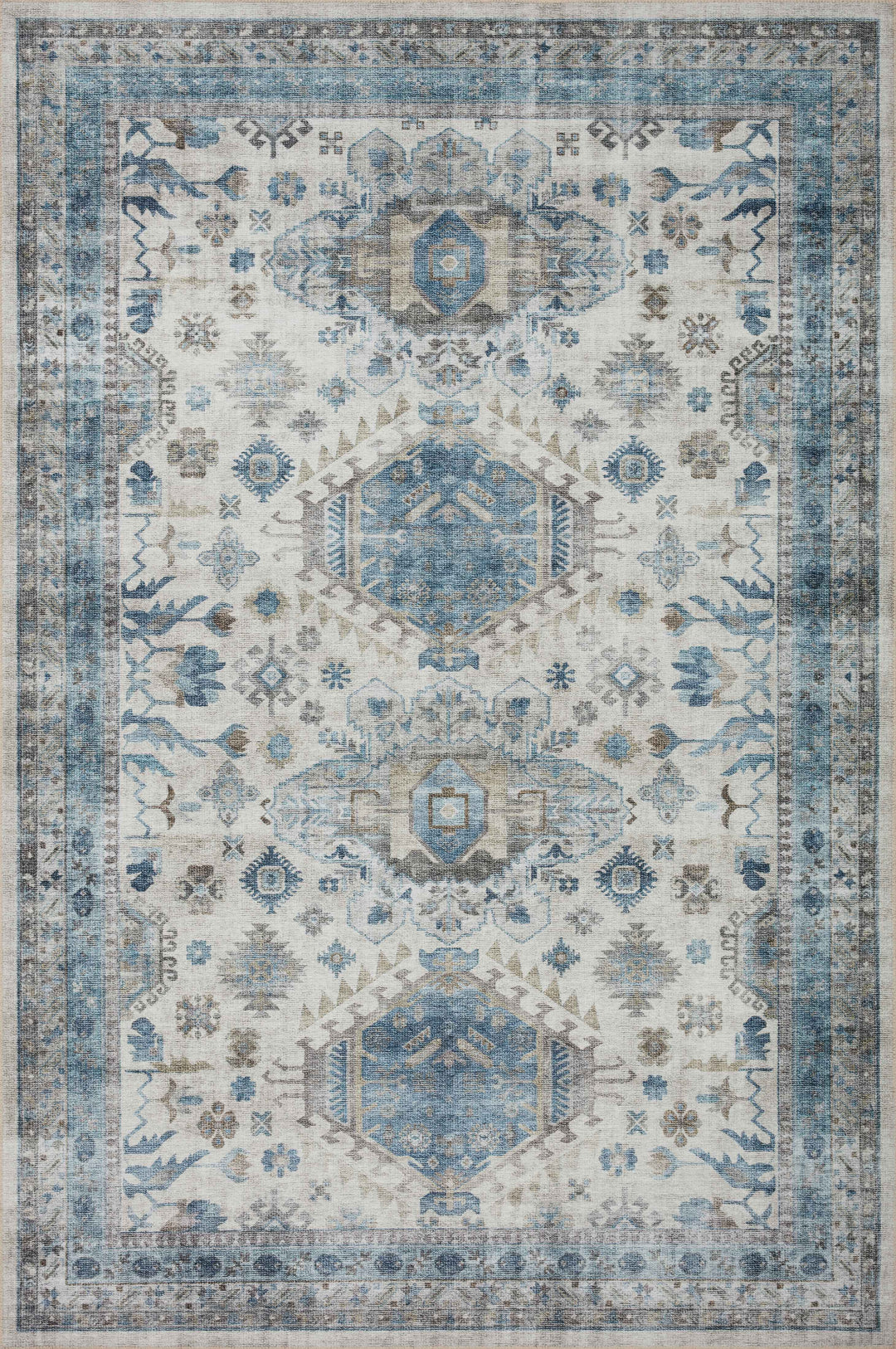 Loloi II Heidi Ivory / Ocean Rugs