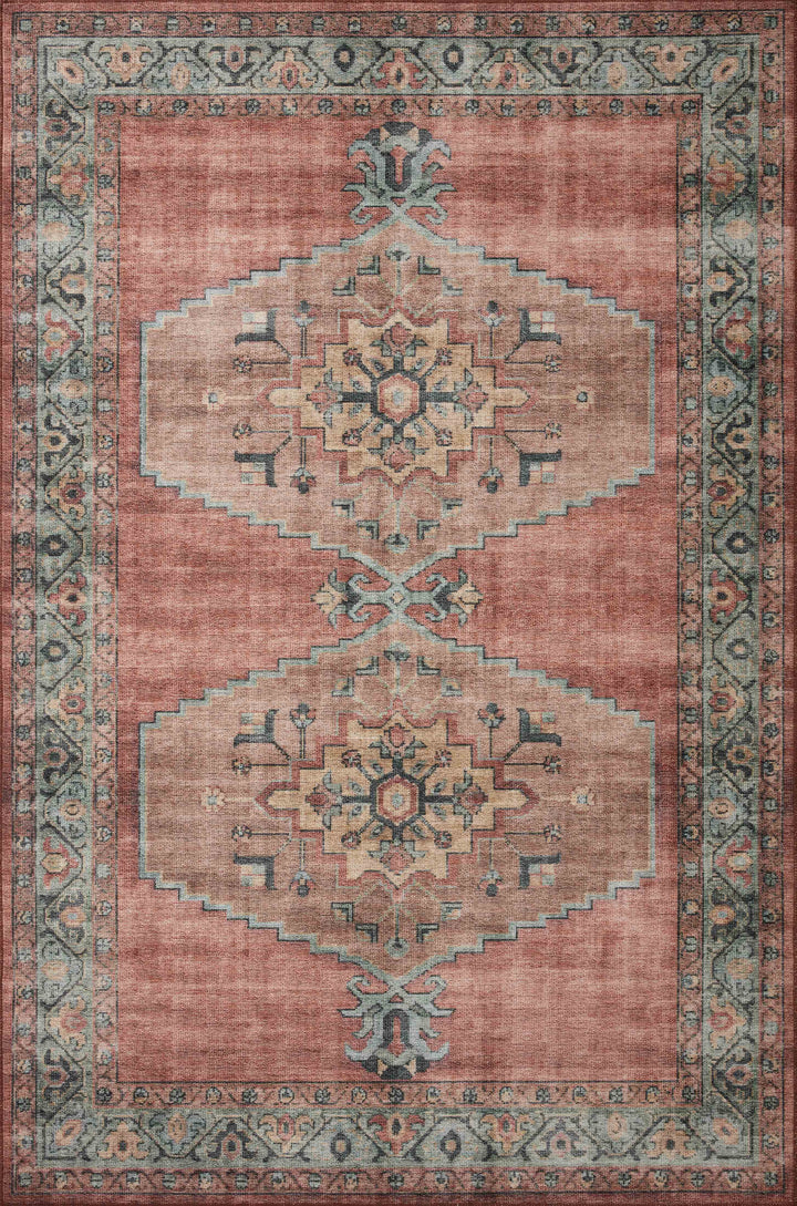 Loloi II Heidi Spice / Aqua Rugs