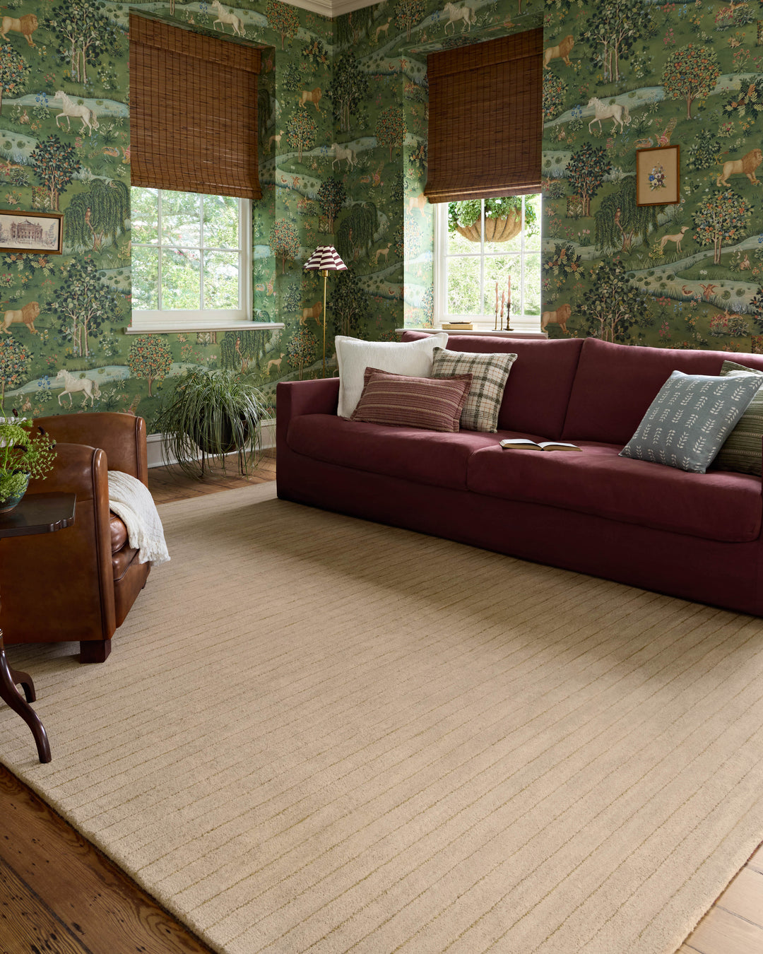 Chris Loves Julia x Loloi Henry Beige / Wheat Rugs