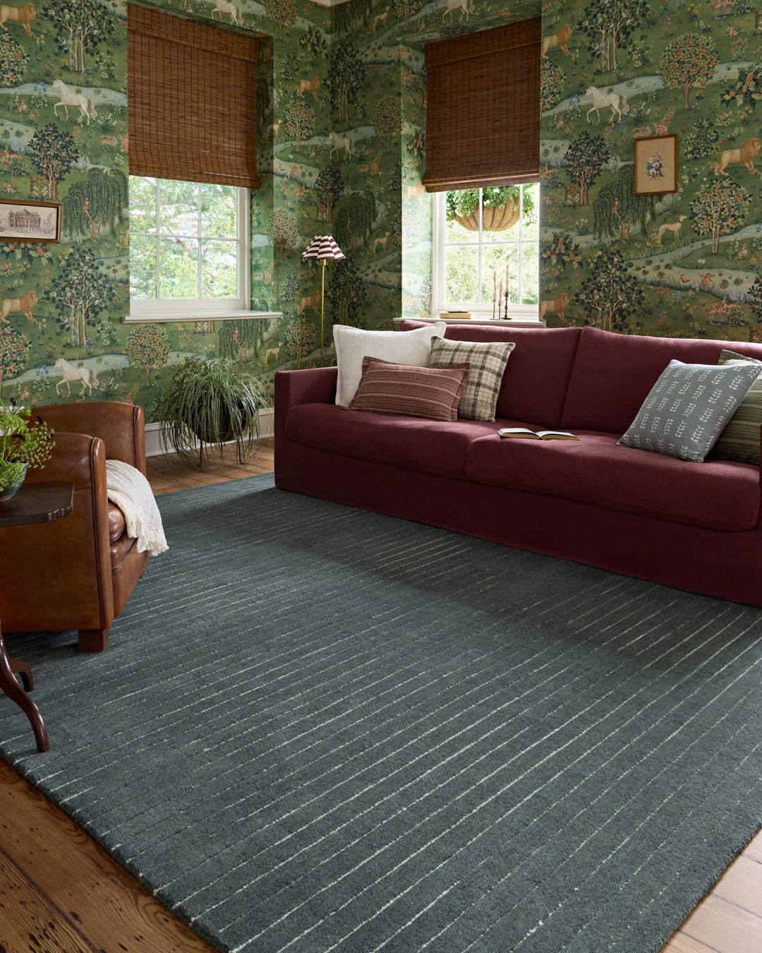 Chris Loves Julia x Loloi Henry Denim / Ivory Rugs