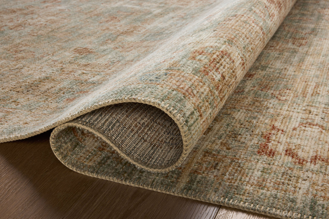 Loloi Heritage Aqua / Terracotta Rugs