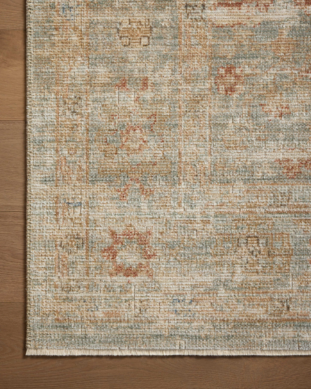 Loloi Heritage Aqua / Terracotta Rugs