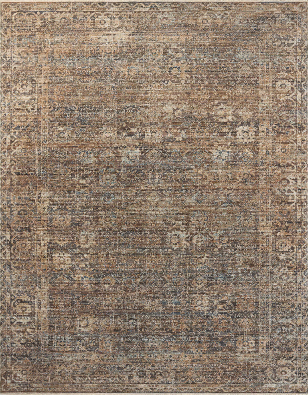 Loloi Heritage Mocha / Denim Rugs