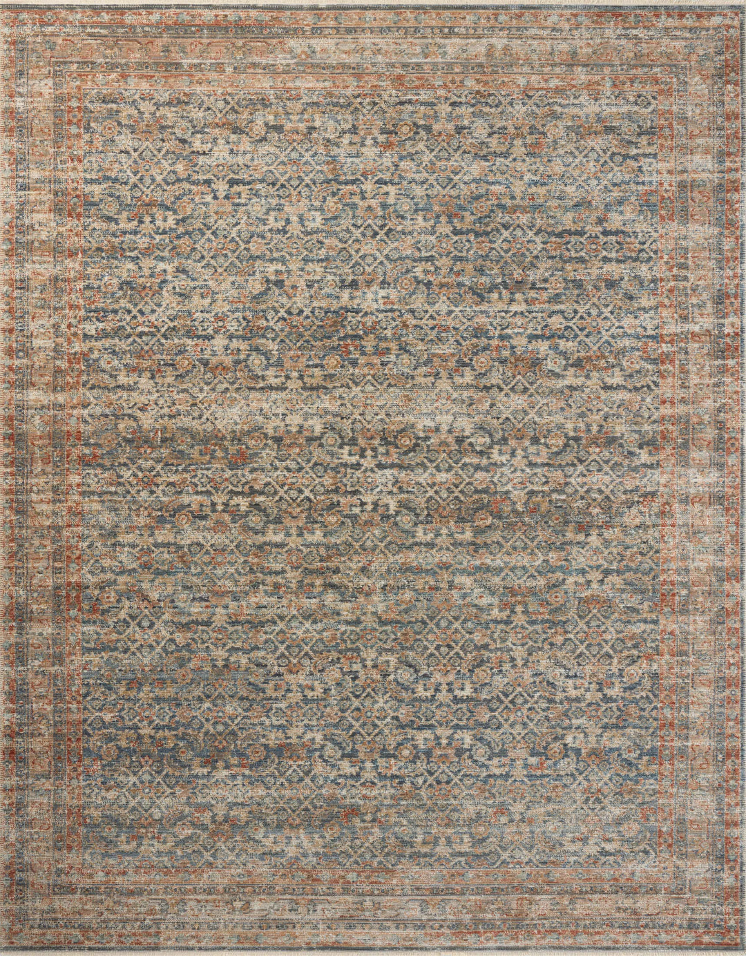 Loloi Heritage Blue / Rust Rugs