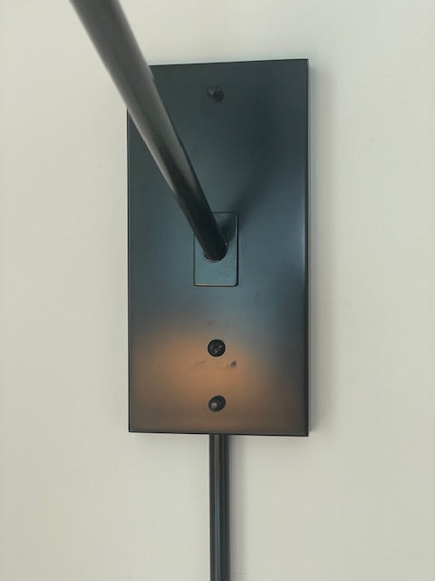 Margaret Plug-In Sconce, Jet Black
