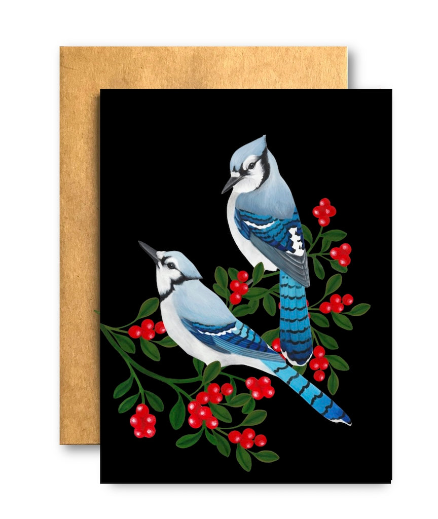 Holiday Bluejays Card