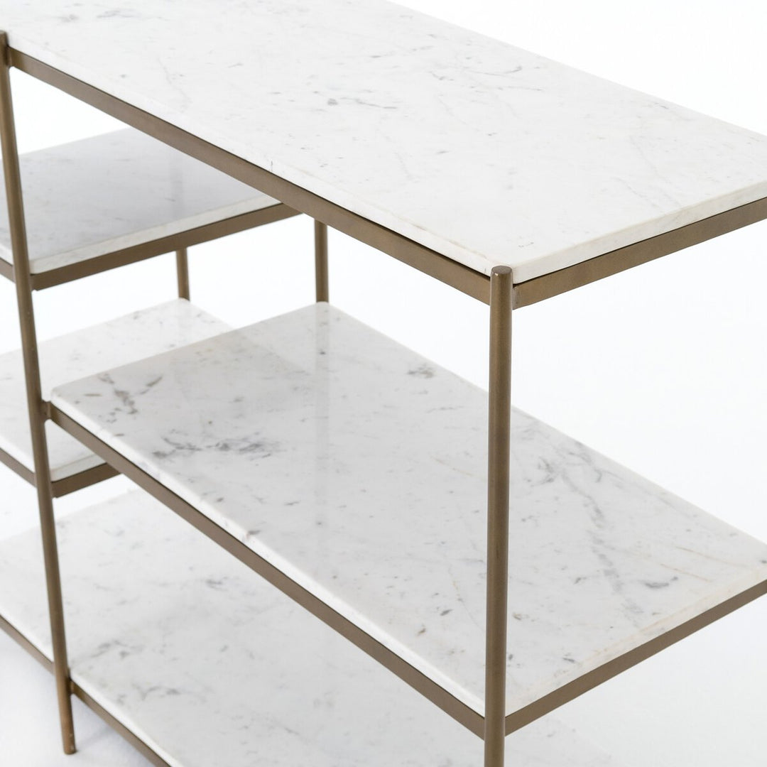 Lily Console Table Brass detail