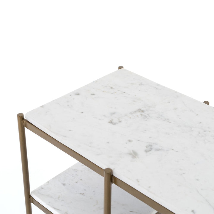 Lily Console Table Brass top detail