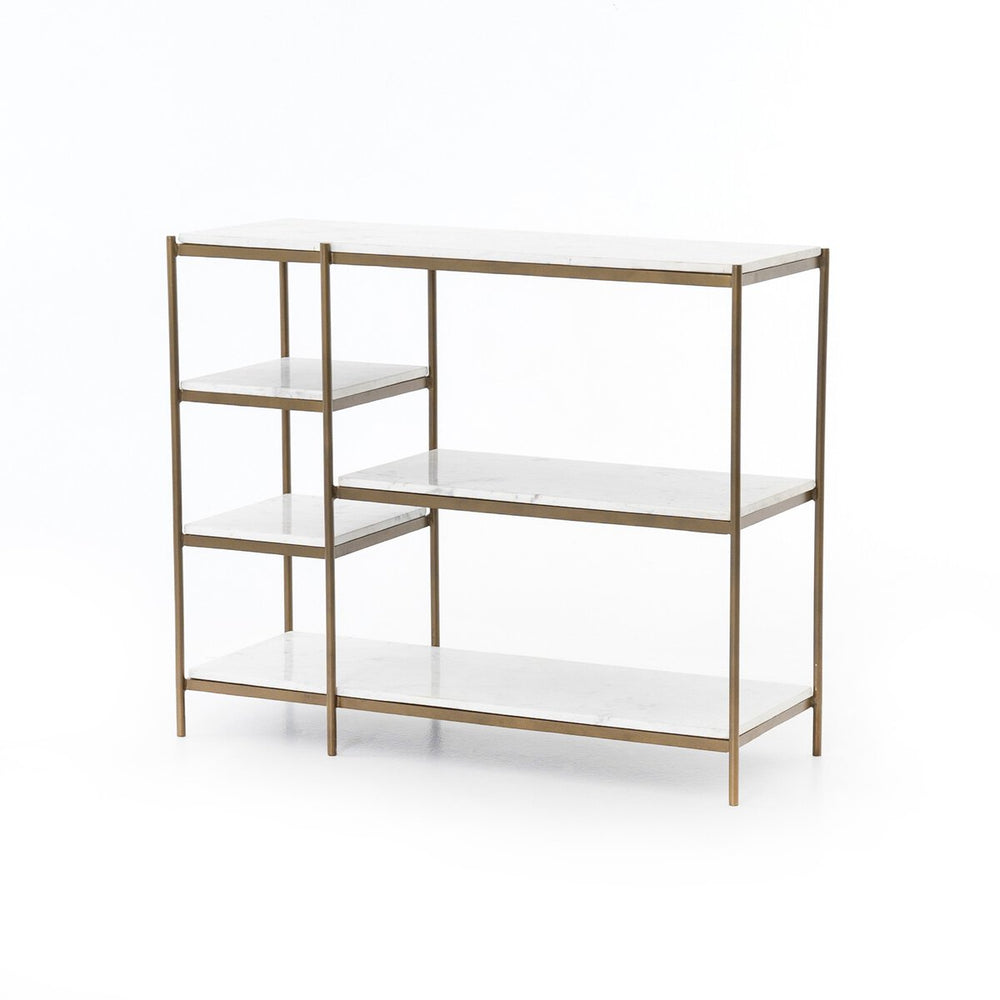 Lily Console Table Brass Angle