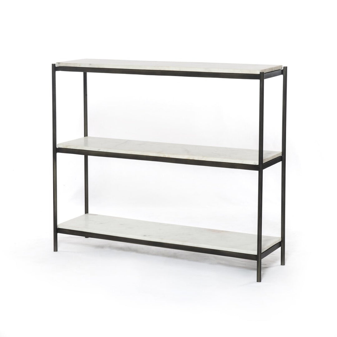 Felix Console Table Hammered Grey Angle