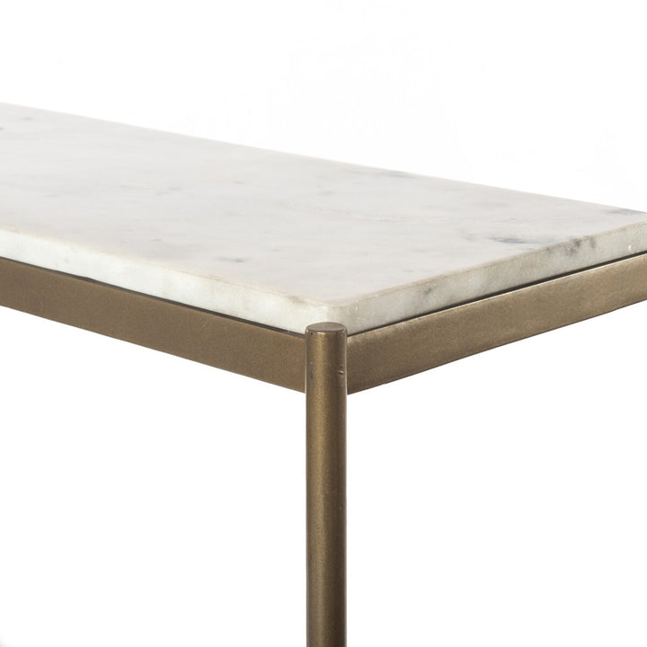Felix Console Table Brass Angle top detail