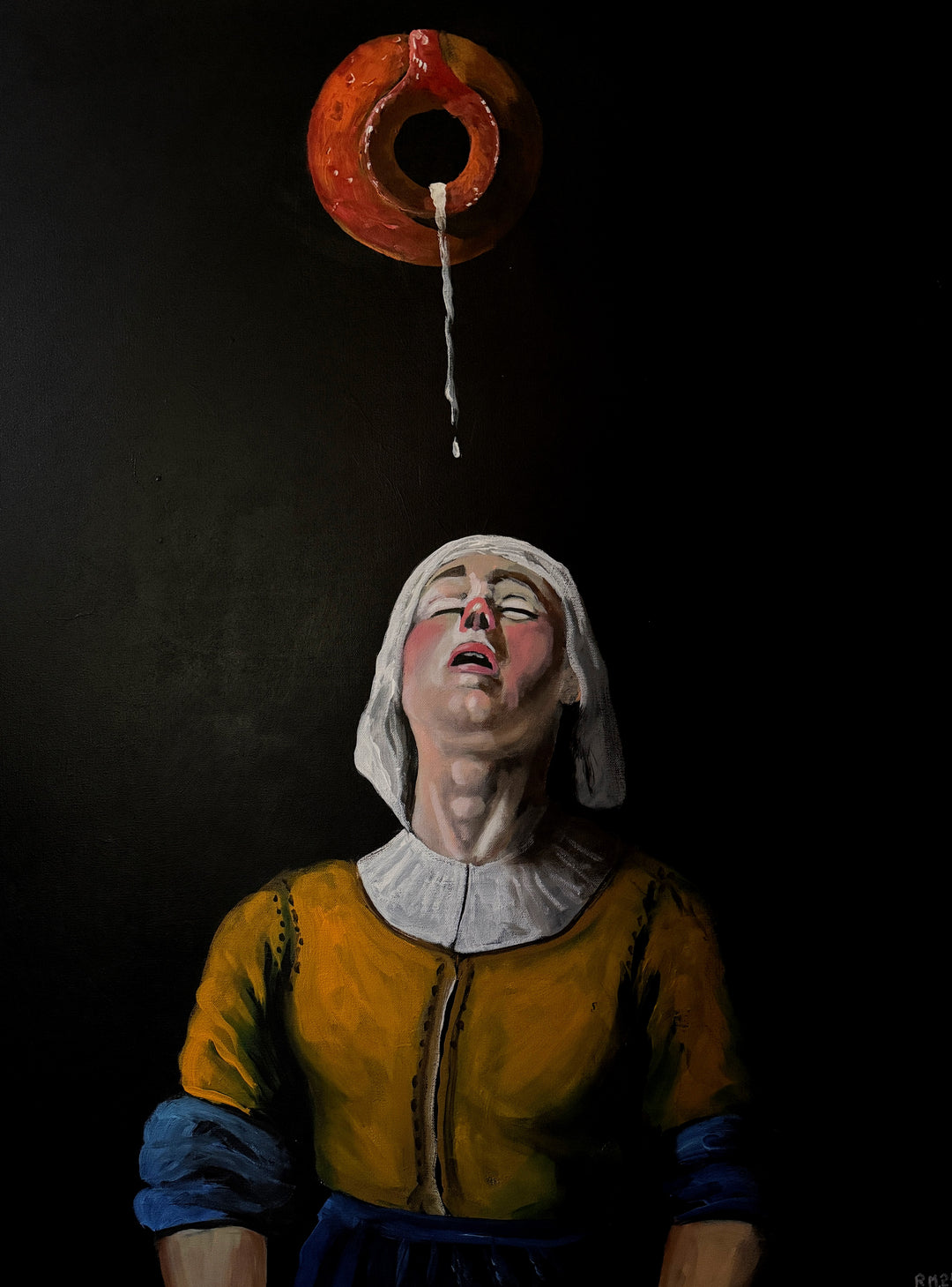 After Vermeer | Acrylic Painting on Canvas by Robert Moore