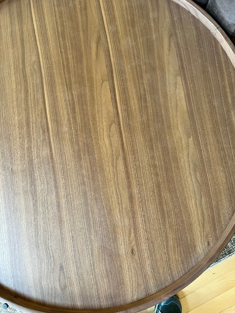 EQ3 Sage Round Coffee Table - Walnut, Large
