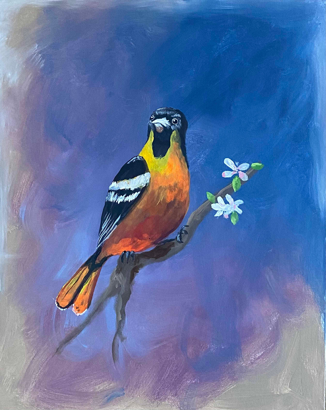 Oriole | Acrylic Painting on Canvas by Robert Moore