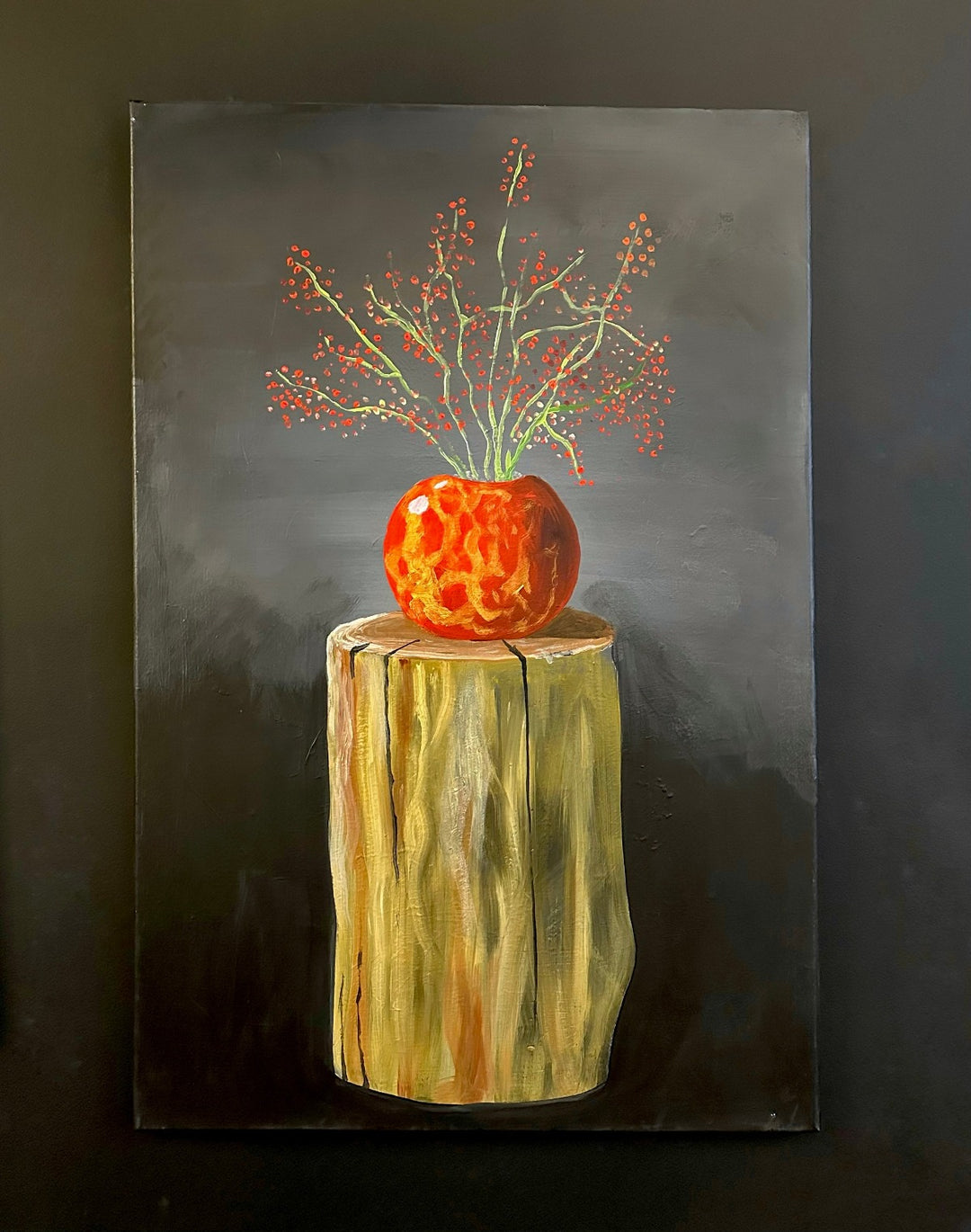 Red Berries and Vase