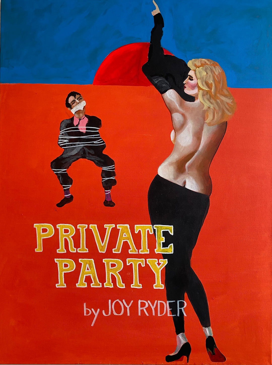 Private Party | Acrylic Painting on Gallery-Framed Canvas by Robert Moore